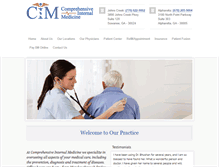 Tablet Screenshot of cimedicine.com